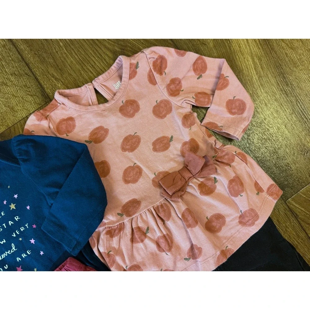 Baby Girl Outfits‎ 6/9 9 Months Long Sleeved Bodysuits Shirts Pants Clothes Lot